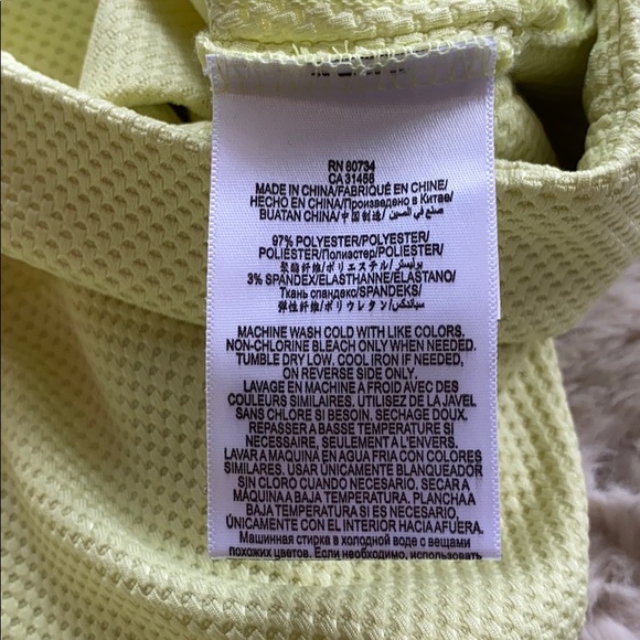 neon yellow/green textured BCBGENERATION shorts - Picture 5 of 5